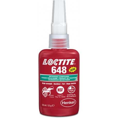 LOCTITE 648 trudno demontowalny, odporny na wys. temperaturę